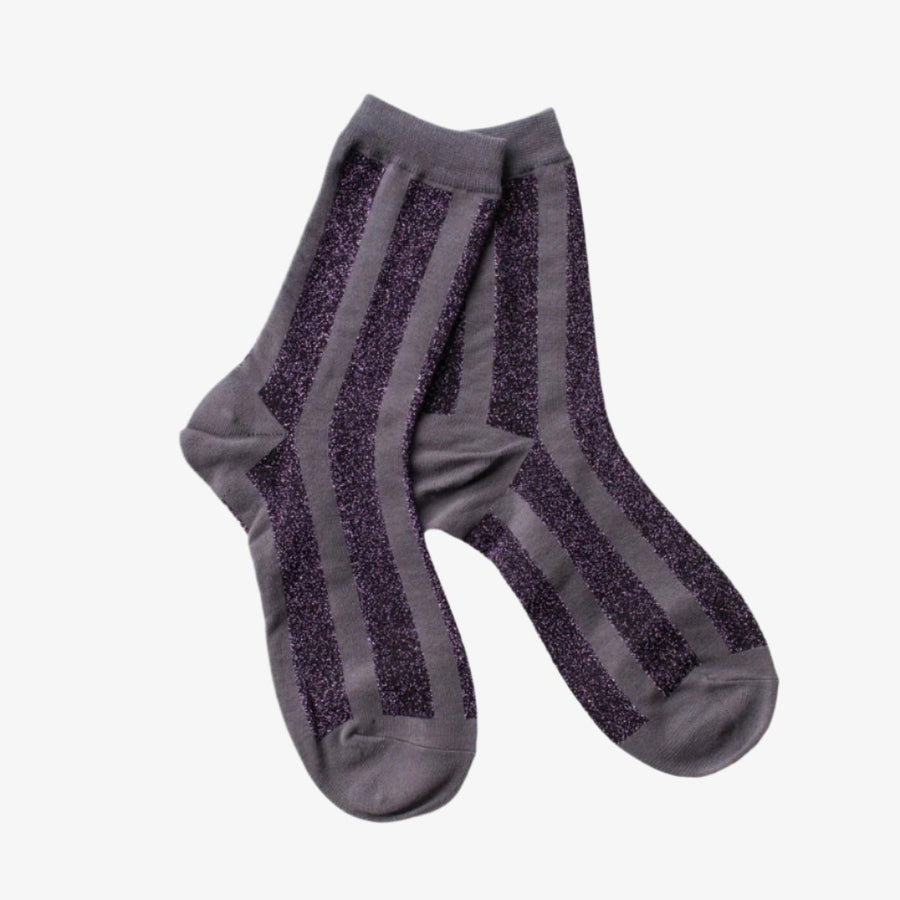 Glitter Vertical Striped Socks