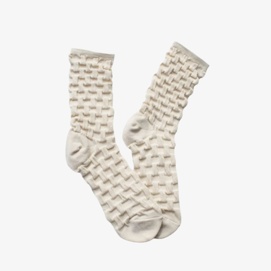 Embossed Square Socks
