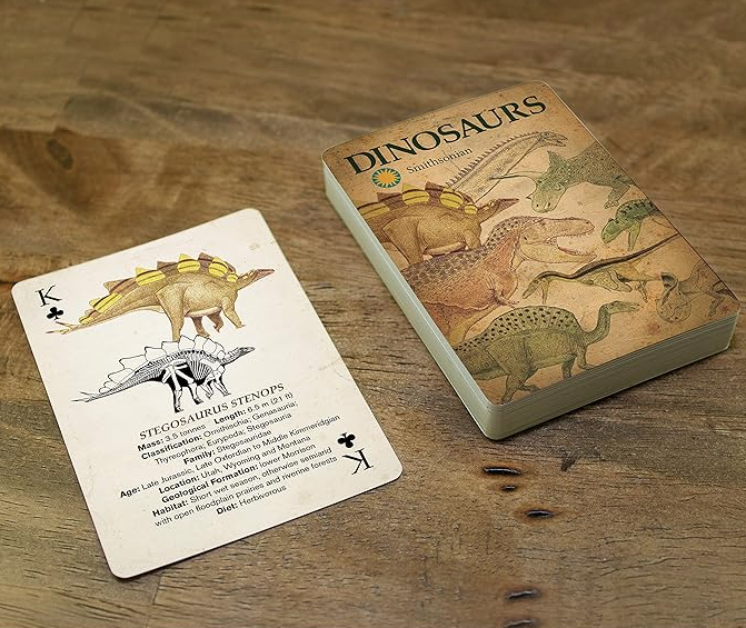 Smithsonian Dinosaur playing cards