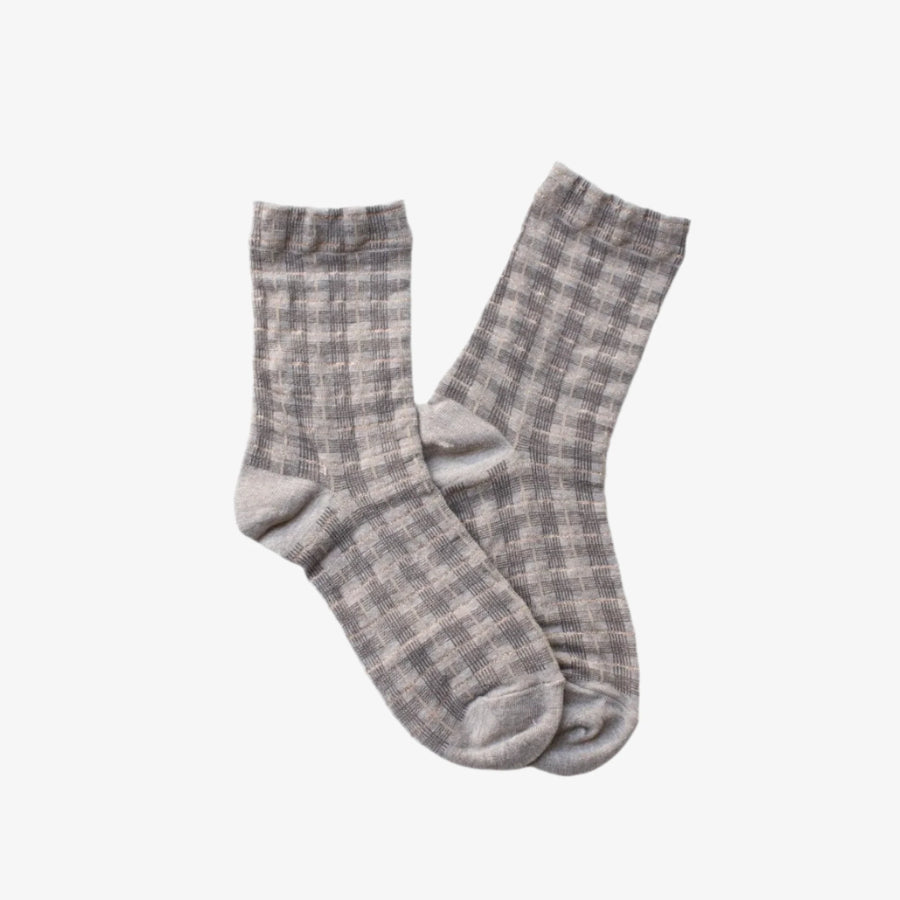 Glittered Checkered Socks