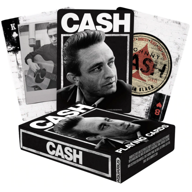 Johnny Cash playing cards
